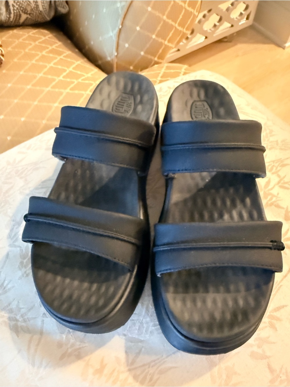 Hey Dude Austin Platform slide Black